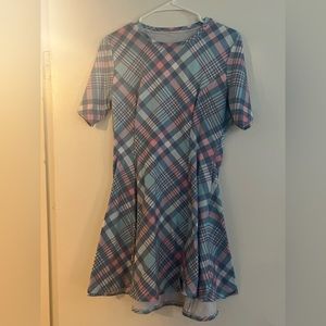 Blackmilk pastel plaid evil tee dress
